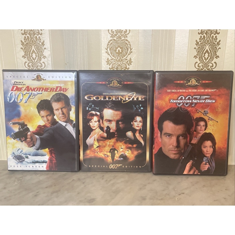 007 DVD James Bond Movie | Tomorrow Never Die Another Golden Eye |Pierce Brosnan